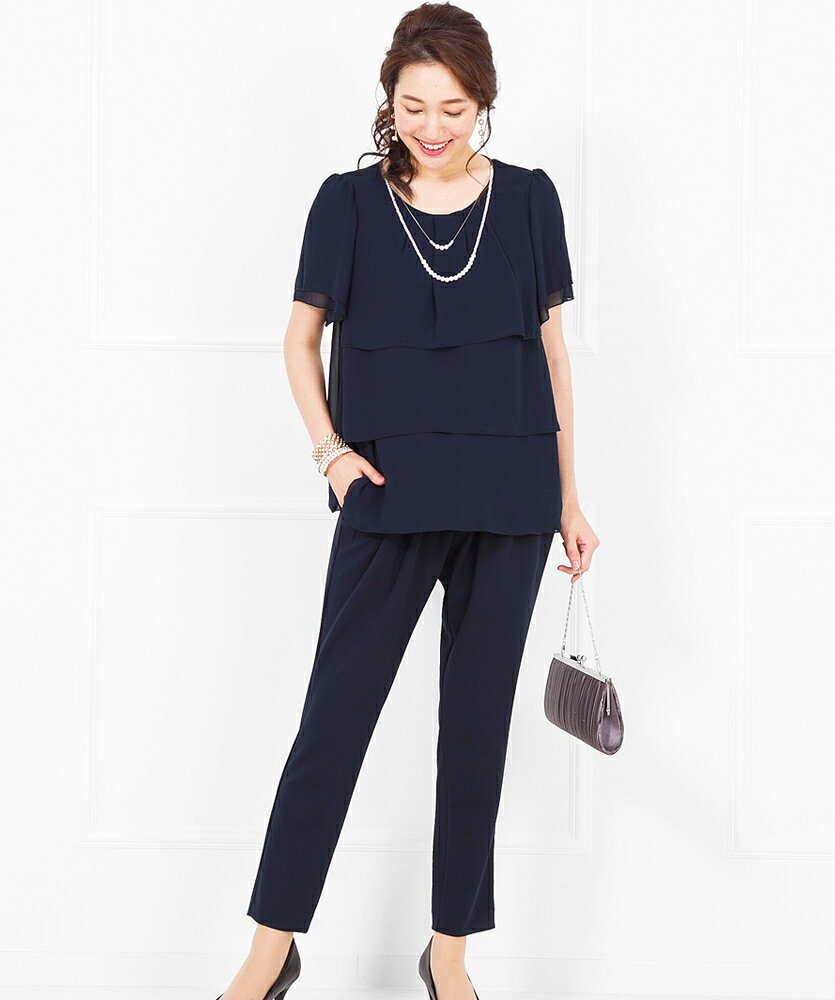 丸井(マルイ)楽天市場店の【洗える / UVカット / ストレッチ 】 マタニティ セットアップ　結婚式　M〜4L／アッドルージュ（Addrouge）｜アングル3