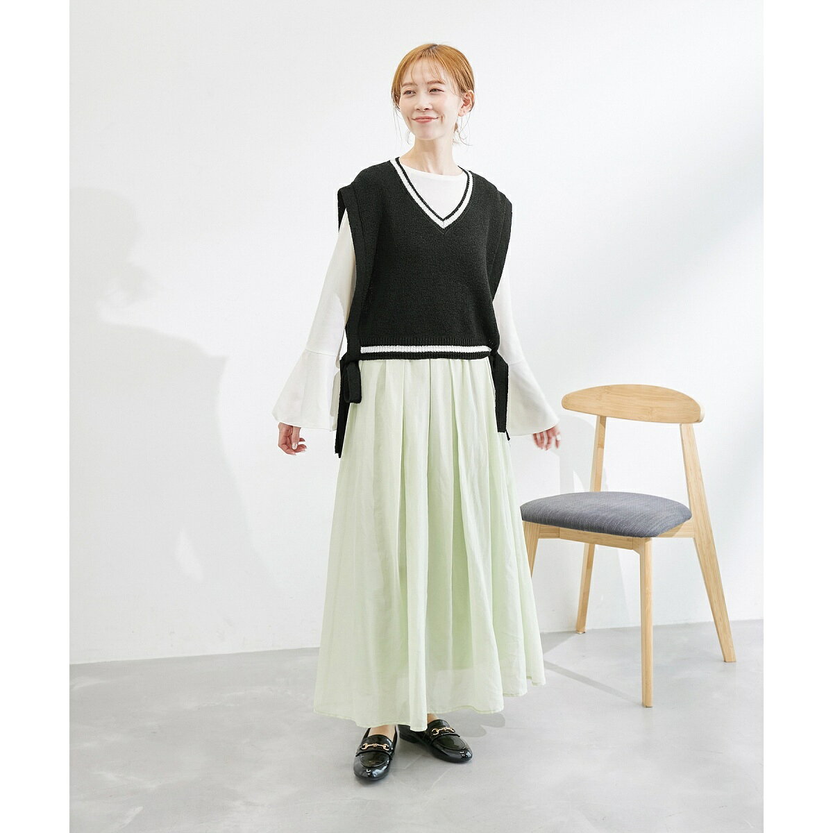 ブークレーライン入りサイドリボンレイヤードベスト／ロペピクニックパサージュ（ROPE' PICNIC PASSAGE） 0101marui-12524625 丸井(マルイ)楽天市場店 サンプル画像3