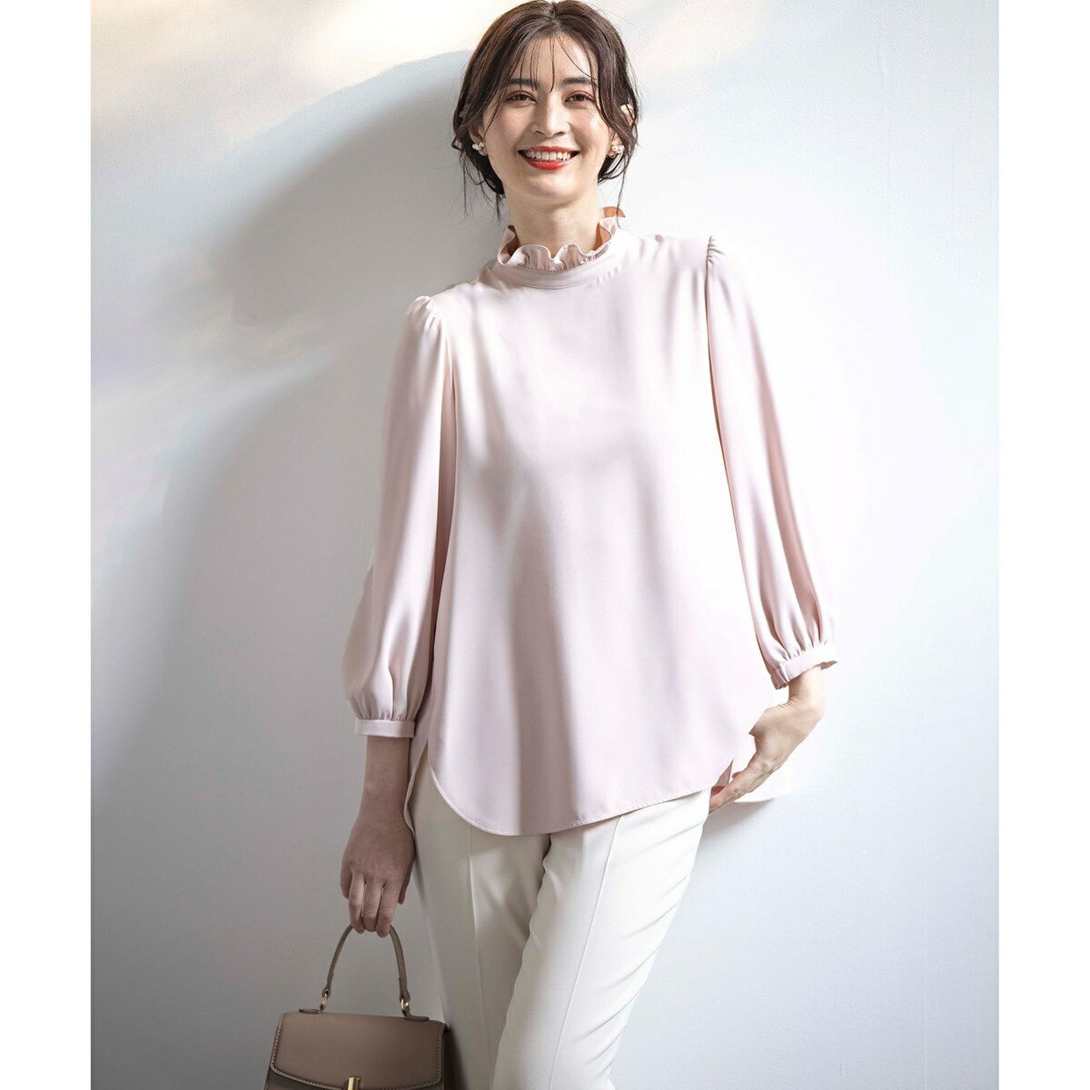 【KUMIKYOKU NAVY】ジョーゼットシフォン ブラウス／組曲（KUMIKYOKU）