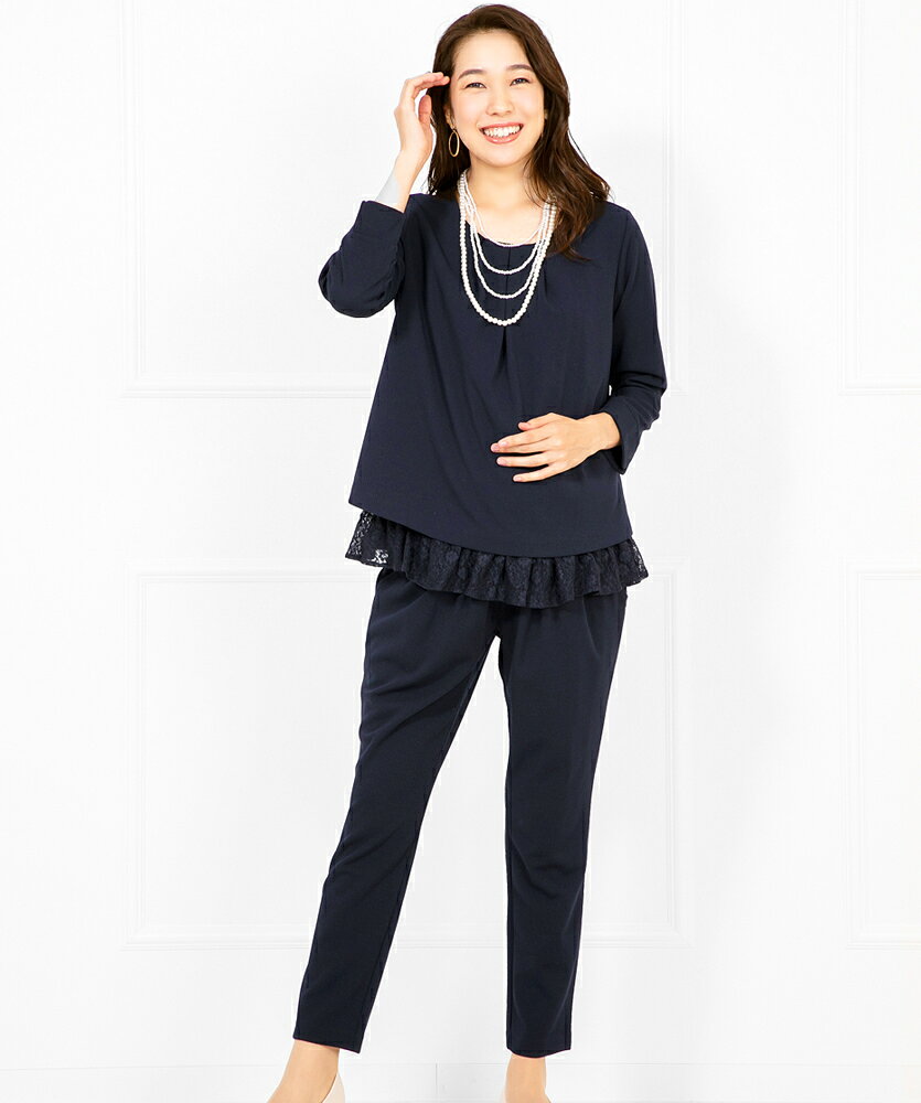 丸井(マルイ)楽天市場店の【洗える / UVカット / ストレッチ 】 マタニティ セットアップ　結婚式　M〜4L／アッドルージュ（Addrouge）｜アングル3