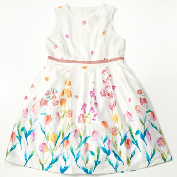 チューリップとスイートピープリントワンピース／ハッカキッズ＆ベビー（hakka kids ＆ baby）のサムネイル