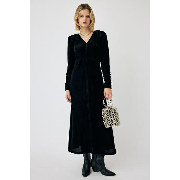 VELOR PUFF SHOULDER ドレス／マウジー（MOUSSY）