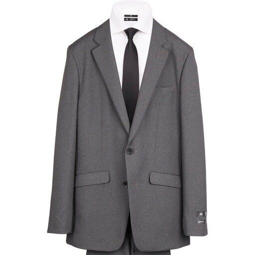 秋冬【SLIM TAPERED】2釦シングルスーツ ノータック/グレー/パンツ裾上げ済仕様/スーツセレクト(SUIT SELECT) 秋冬【SLIM TAPERED】2釦シングルスーツ ノータック/グレー/パンツ裾上げ済仕様/スーツセレクト(SUIT SELECT)