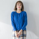 ケティ 服 レディース モッチリしっとりシアバター加工 シンプルクルーネックカーディガン ≪手洗い可能≫／ケティ（ketty）