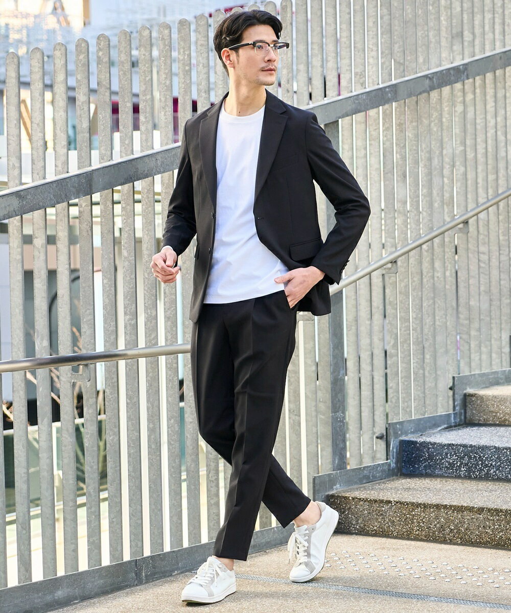 シアサッカーストレッチセットアップ / ウォッシャブルセットアップ/テットオム(TETE HOMME)