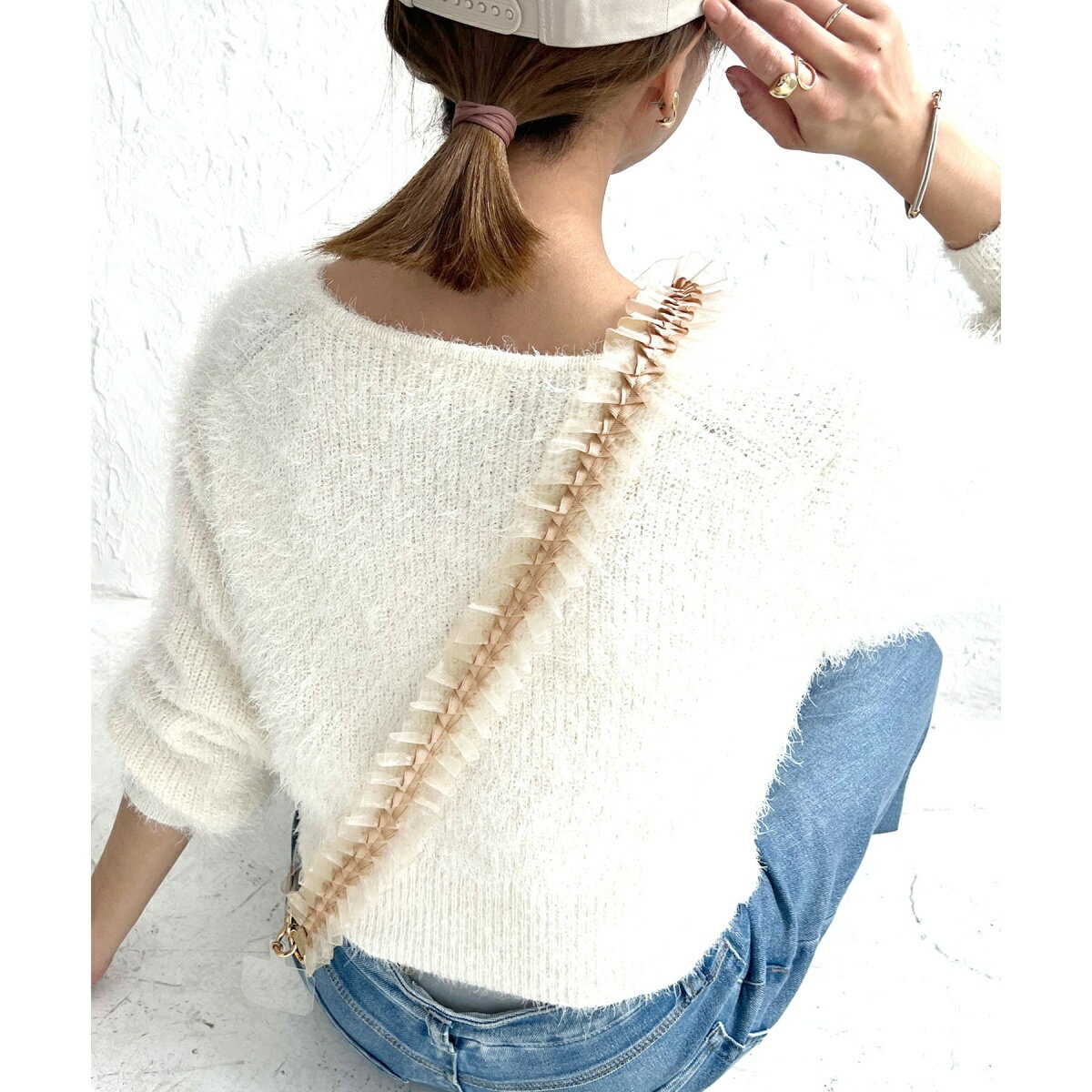 フリルマルチショルダーストラップ／ロペピクニックパサージュ（ROPE' PICNIC PASSAGE）