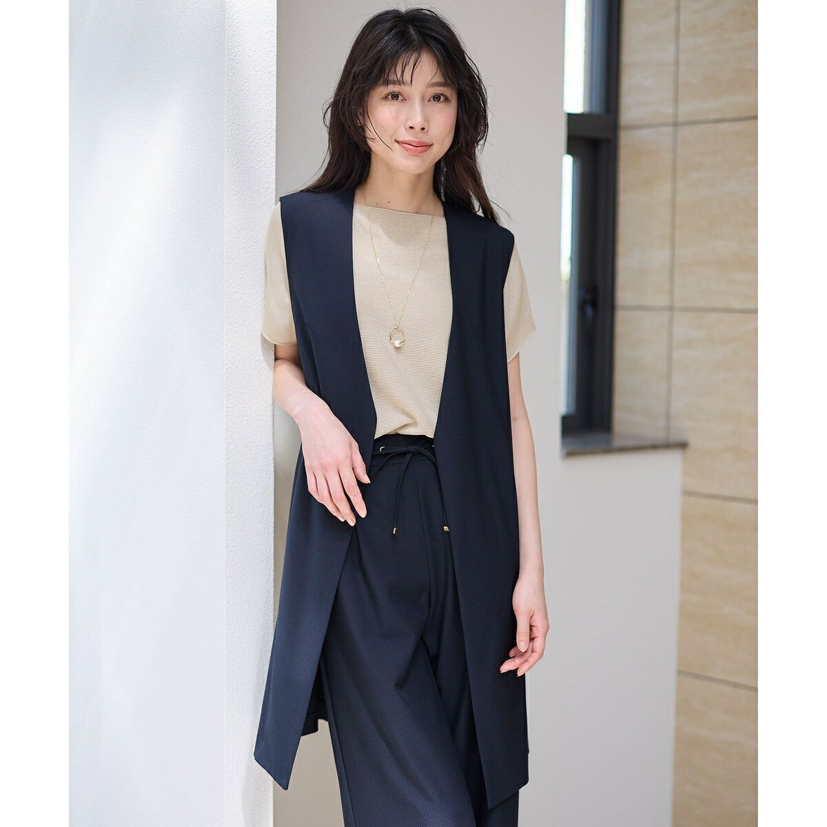 【洗濯機可/ストレッチ/セットアップ可】イージィケアストレッチジレ／エニィ（any FAM）