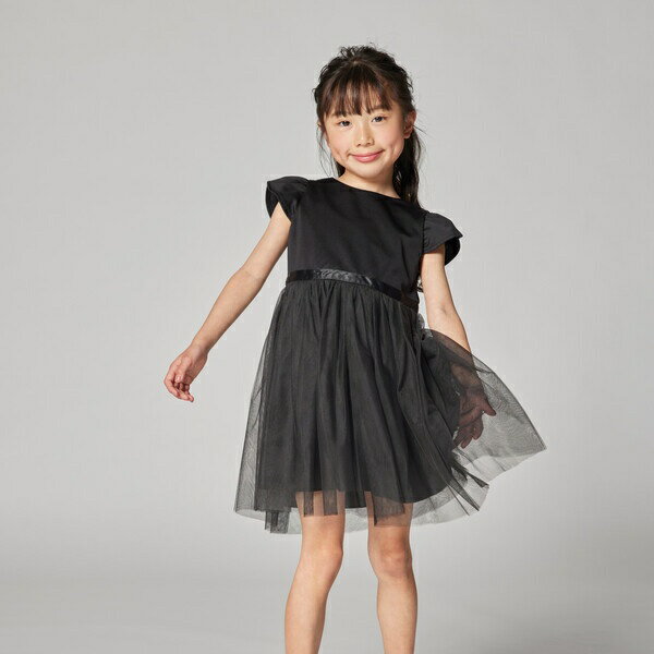 ポンチ×チュール ワンピース(110-130cm)／コムサイズム（COMME CA ISM）