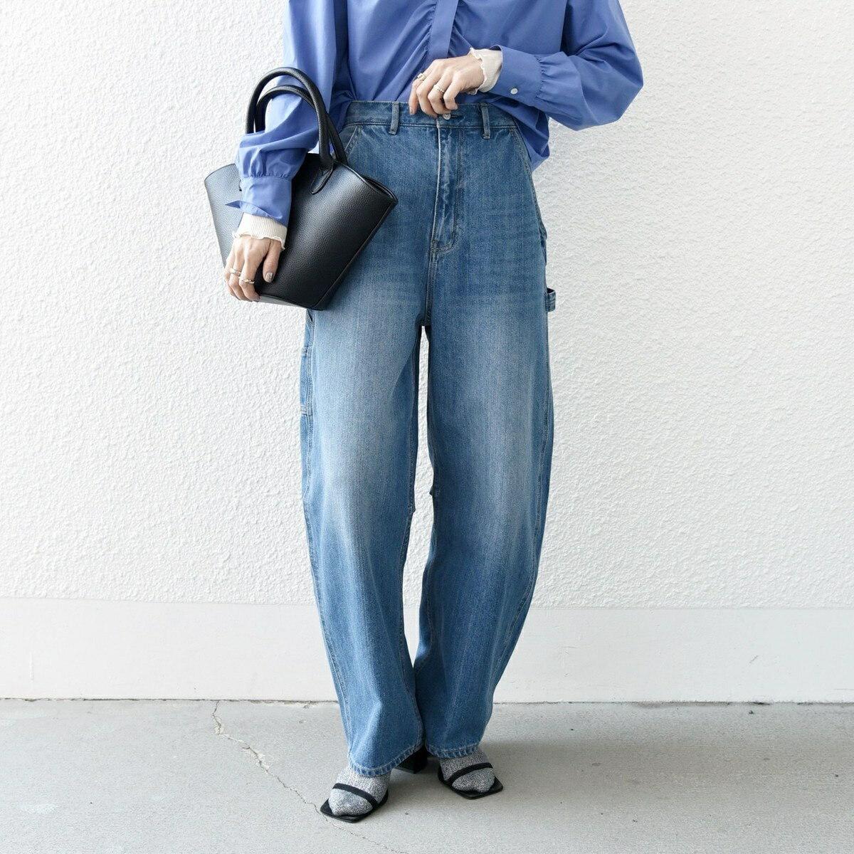 SHIPS any:〈洗濯機可能〉コクーンペインター デニムパンツ［SHIPS any DENIM］／シップス エニィ（SHIPS any）