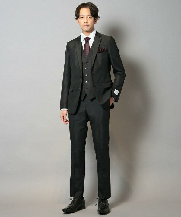 ブライトナローストライプスーツベスト（同素材セットアップあり）／クラウデッドクローゼット（CROWDED CLOSET）