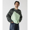 YOKE^[N^Intarsia Crewneck Sweater^K[fiGARDENj