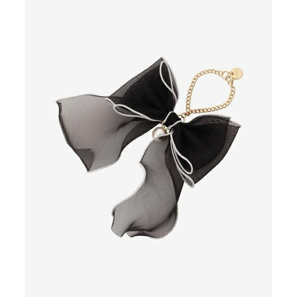 オーガンジーリボンチャーム（ブラック）／サマンサベガ（Samantha Vega ）