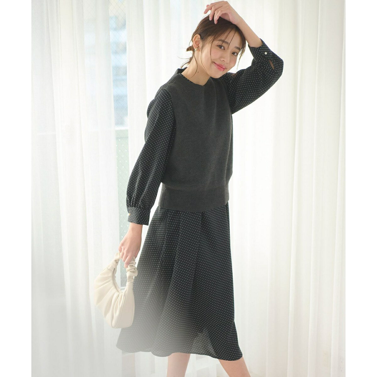 【セットアイテム】ニットベストセット ワンピース／フェルウ（Feroux）