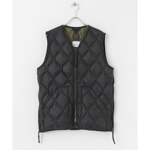 タイオン ダウンジャケット メンズ TAION　W-ZIP DOWN VEST B／センスオブプレイスバイアーバンリサーチ（SENSE OF PLACE）