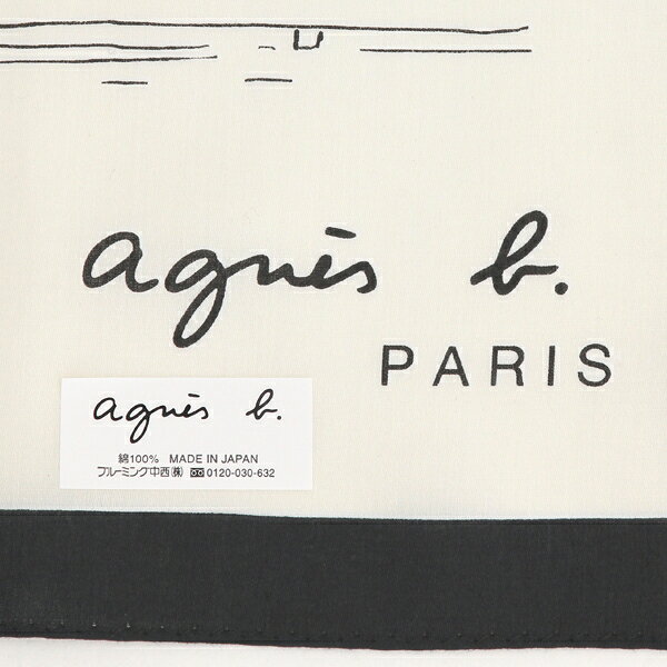 【50×50cm】プリントハンカチ （レディース）（agnes b.）／アニエスベー（agnes b.）