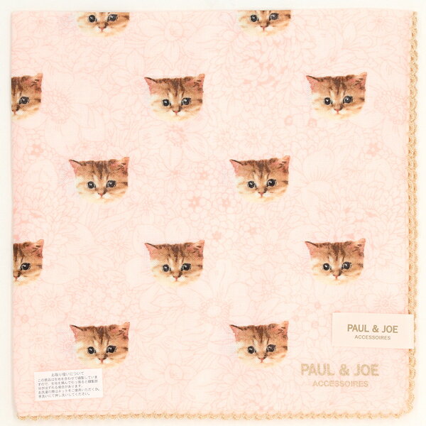 【42×42cm】ガーゼハンカチ (レディース)(PAUL&JOE ACCESSOIRES)/ポールアンドジョーアクセソワ(PAUL & JOE ACCESSOIRES)