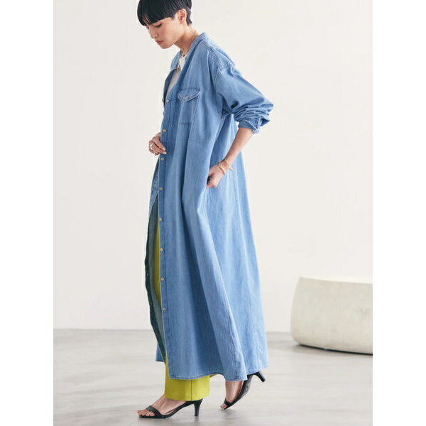 デニムWポケットAラインワンピース／アメリカンホリック（AMERICAN HOLIC）のサムネイル