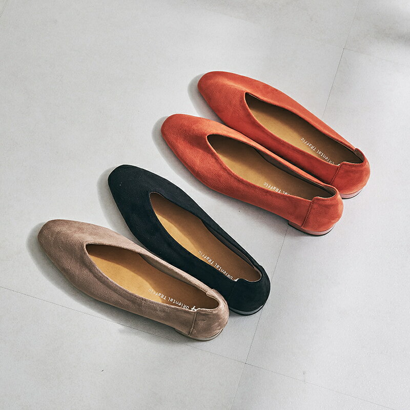 【24春夏新作】やわらかVカットフラットパンプス/42111／オリエンタルトラフィック（ORiental TRaffic）のサムネイル