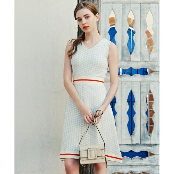 【スタイルアップコットン100％セットアップ可】トリコロールジャカードワンピース／ドレステリア（DRESSTERIOR）のサムネイル