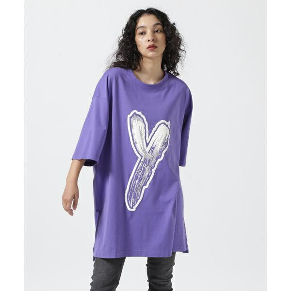 Y-3／ワイスリー／LOGO GFX TEE－purple－／ロイヤルフラッシュ（ROYAL FLASH）