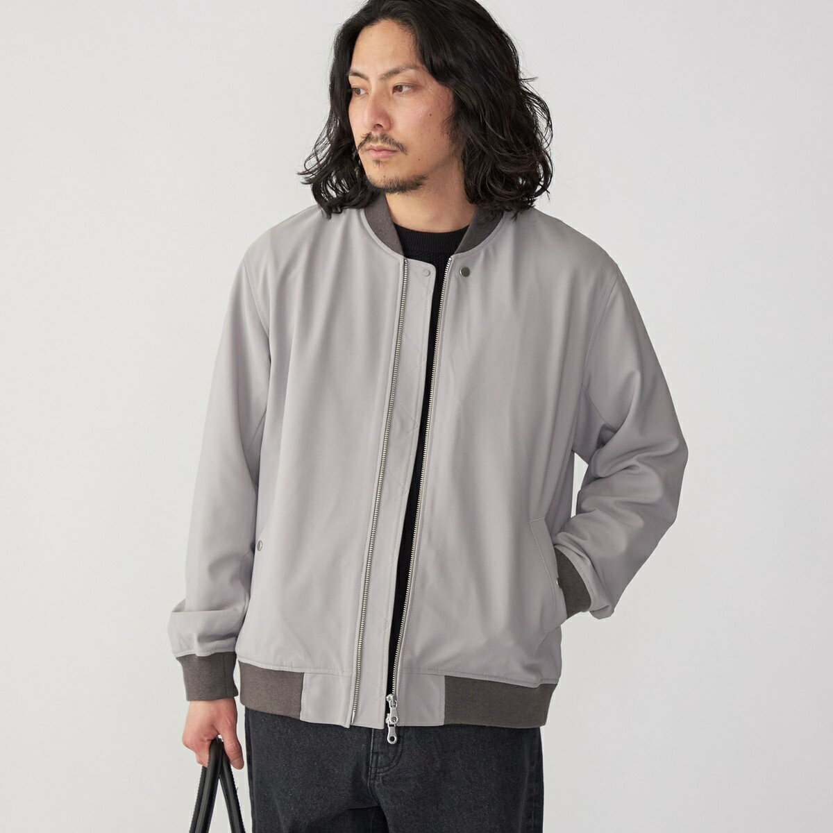 SHIPS: 〈遮熱・吸汗速乾〉ツイル ジップアップ ライト ブルゾン／シップス（SHIPS）