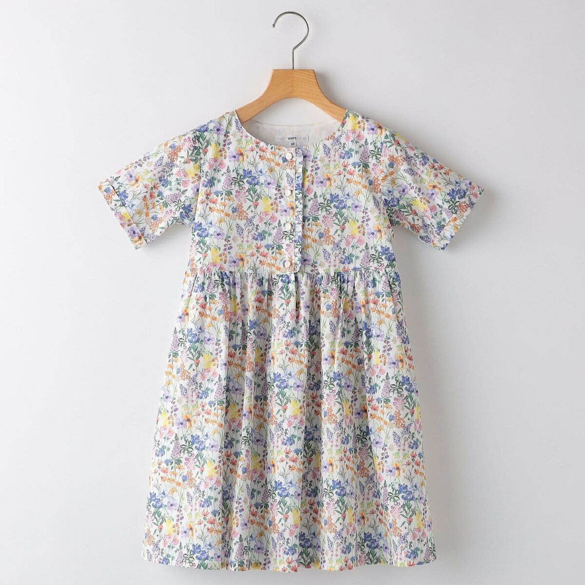 SHIPS KIDS:140〜150cm / リバティ 半袖 ワンピース/シップス(SHIPS)