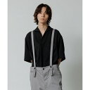【WEB限定】リネンライク フロントタック スキッパーシャツ / 防シワ / ユニセックス/アダムエロペ(ADAM ET ROPE')