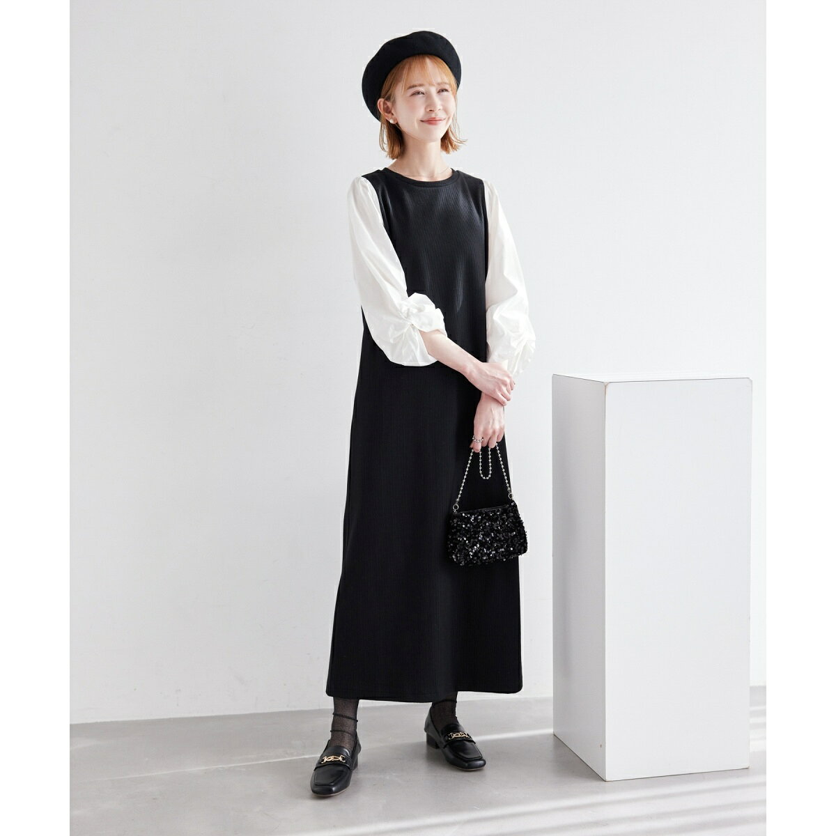 袖ディテールドッキングテレコワンピース／ロペピクニック（ROPE' PICNIC） 0101marui-12541066 丸井(マルイ)楽天市場店 サンプル画像2