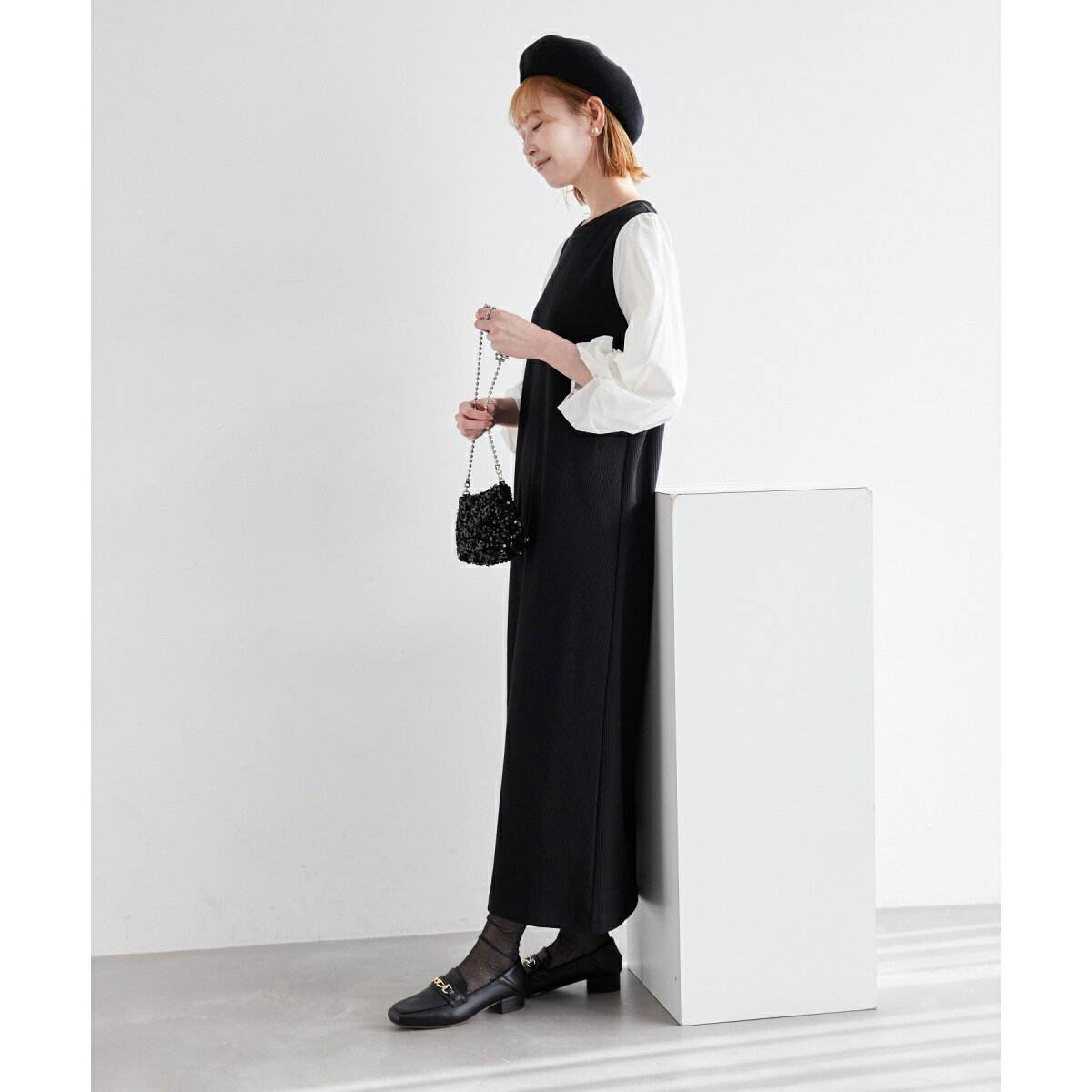 袖ディテールドッキングテレコワンピース／ロペピクニック（ROPE' PICNIC） 0101marui-12541066 丸井(マルイ)楽天市場店 サンプル画像3