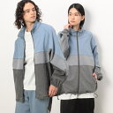 ストレッチデニム切替ブルゾン/パープル&イエロー(Purple & Yellow)
