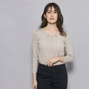 【洗える/日本製/ラメ入り】上品ラウンドネックプルオーバー/クード シャンス(COUP DE CHANCE)