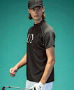 LUXEAKMPLUS ゴルフ 配色ロゴ半袖モックネックTシャツ／リュクスエイケイエムプラス（LUXEAKMPLUS） 3