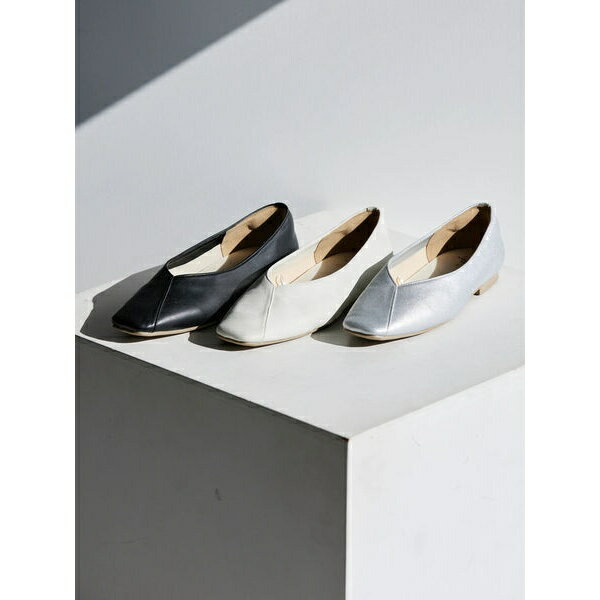 【整履き】切り替えスクエアフラットパンプス／アメリカンホリック（AMERICAN HOLIC）のサムネイル