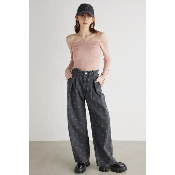 モノグラムロゴJ/WタックDENIM PT/リエンダ(rienda)