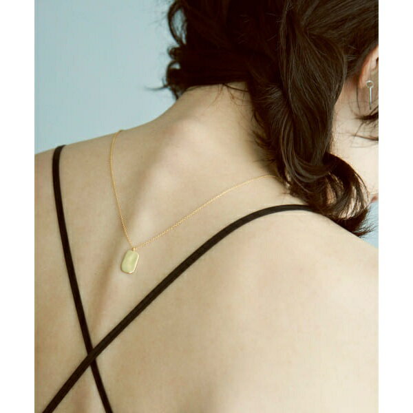 sof@rectangle plate necklace^X[iSMELLYj