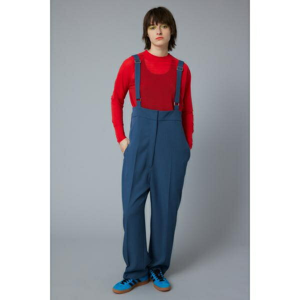 Center press suspender pants