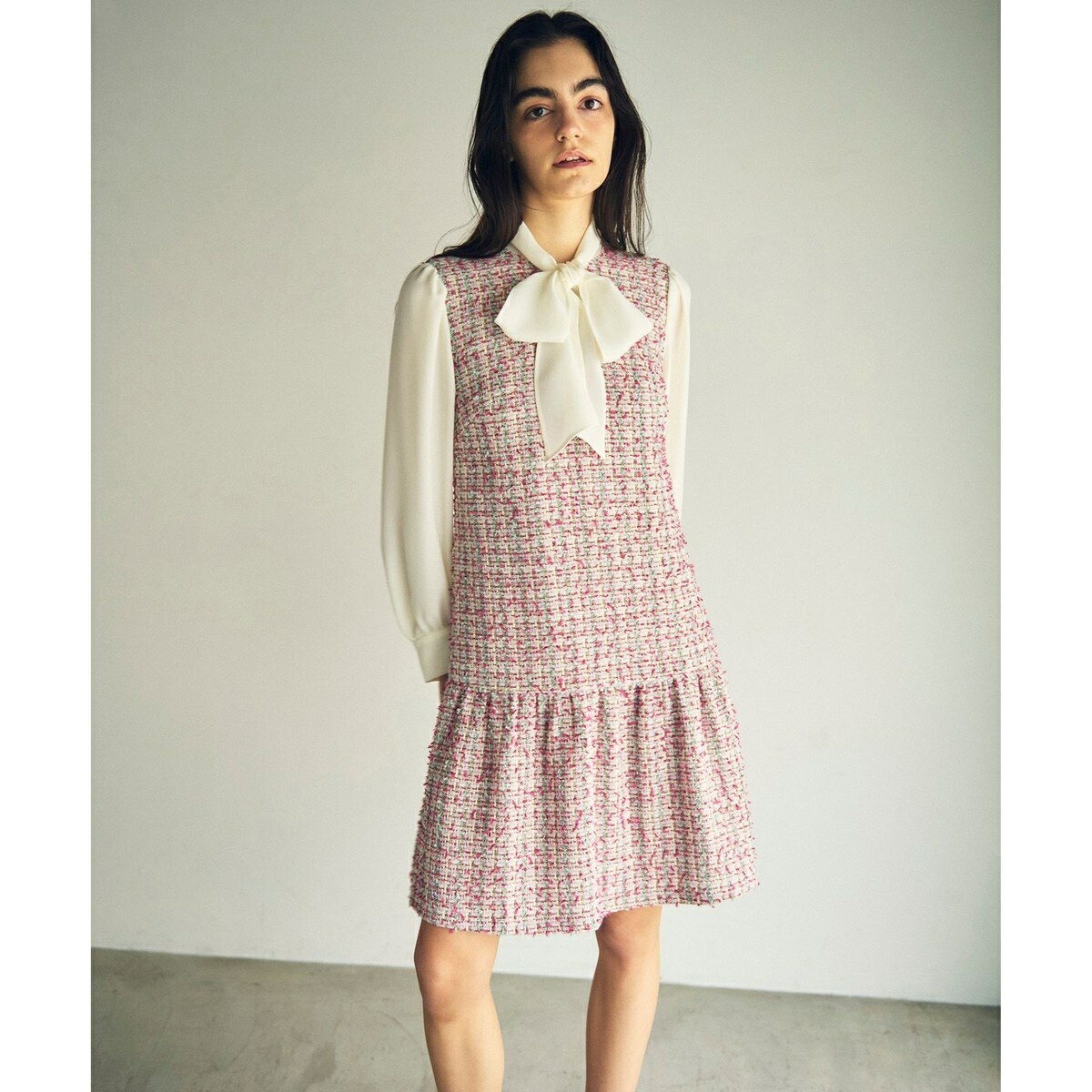 ツイードコンビワンピース／グレースコンチネンタル（GRACE CONTINENTAL）のサムネイル