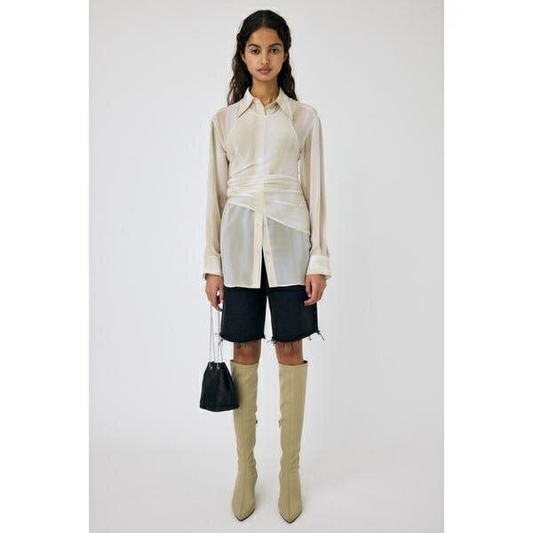 LAYERED SHEER シャツ／マウジー（MOUSSY