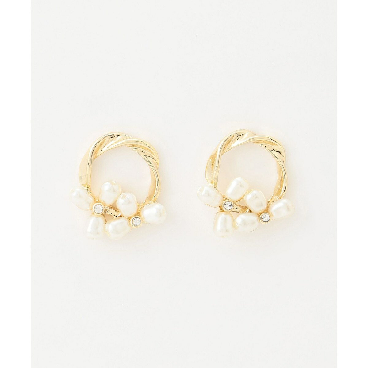 【WEB限定】ランダムパールピアス(両耳用)／エニィファム（any FAM）