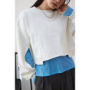クロップドスウエットトップス/アズールバイマウジー(AZUL BY MOUSSY)
