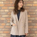 テーラード 金ボタン ダブル ジャケット /プレフェリール(PREFERIR)