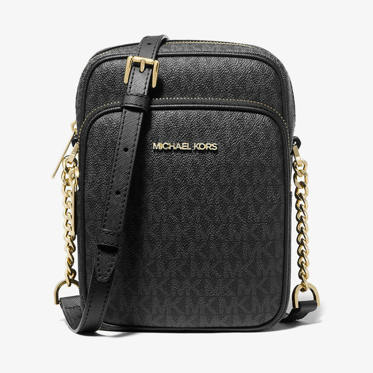 JET SET TRAVEL NS チェーン クロスボディ ミディアム - MKシグネチャー／マイケル・コース（Michael Kors）