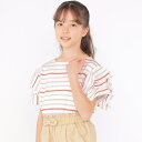 SHIPS KIDS:140~150cm / オーガニック コットン フリル スリーブ TEE/シップス(SHIPS)