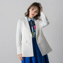 カルテッドミックスツィードジャケット≪手洗い可能≫/ビアッジョブルー(Viaggio blu)