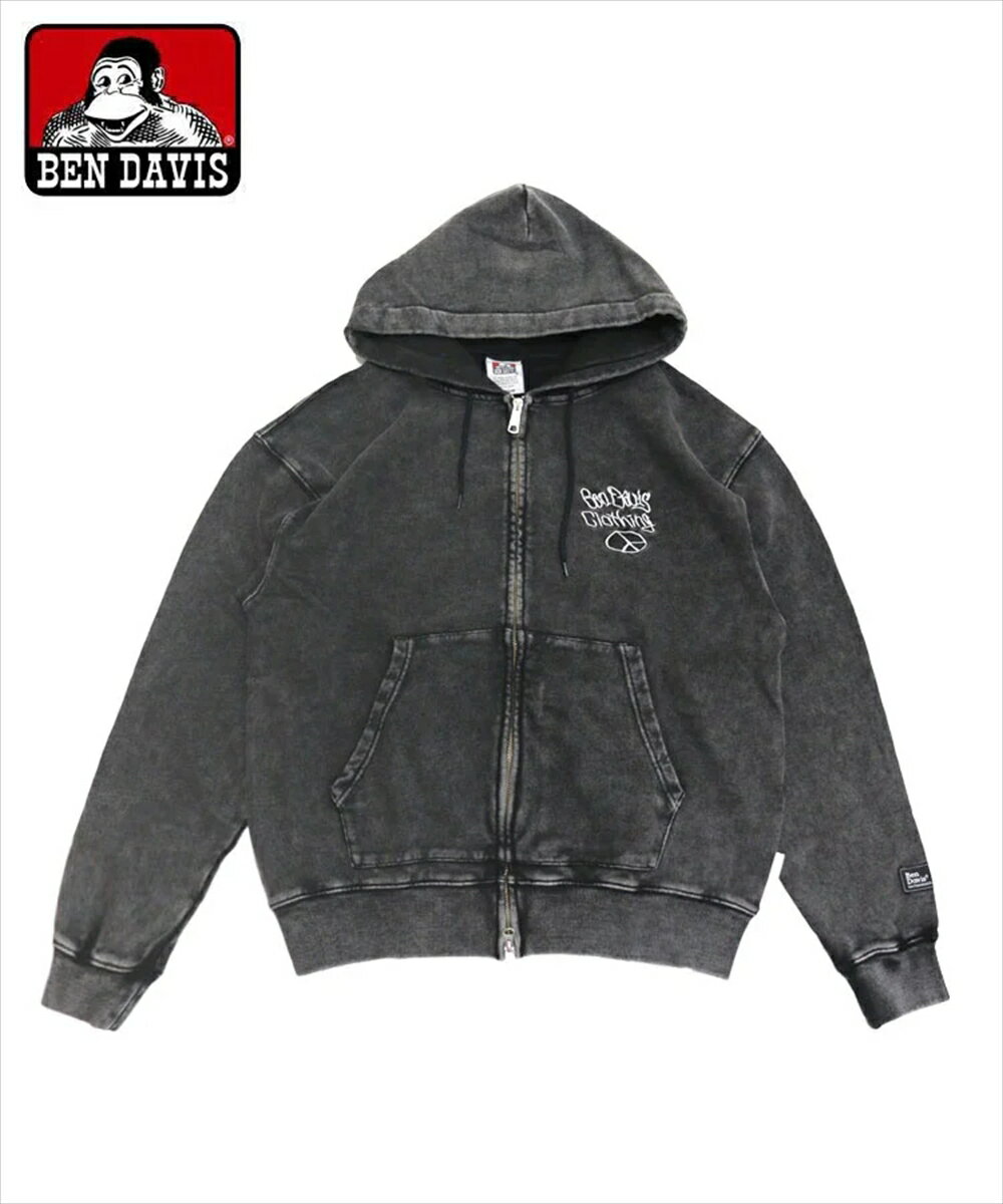 ベンデイビス パーカー メンズ 【BEN DAVIS】FADED ZIP HOODIE／ベンデイビス（BEN DAVIS）