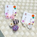 桜下がり樹脂ポストピアス/和小物マルシェ(Wakomono Marche)