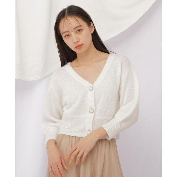 フィルムニットカーディガン／ジル バイ ジル スチュアート（JILL by JILL STUART）