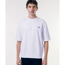 オーガニックコットン 裏パイル地 オーバーサイズ プレミアム半袖スウェット トレーナー/ラコステ(LACOSTE)