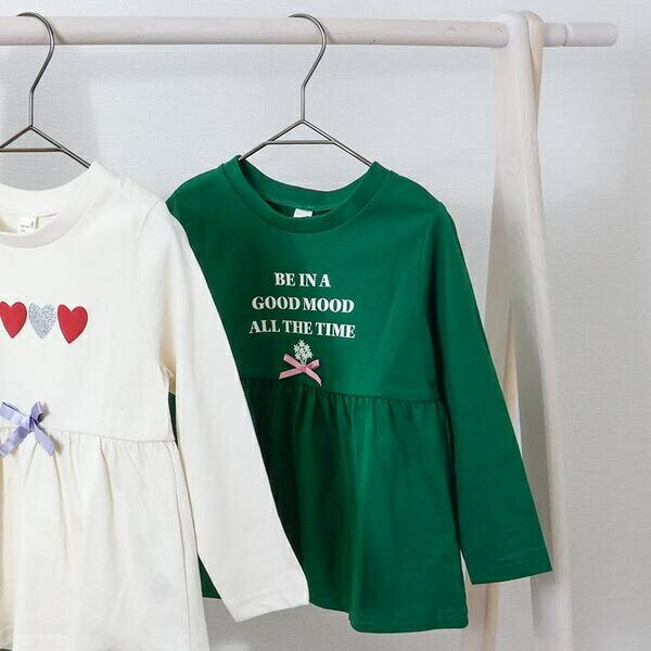 ペプラムチュニック長袖Tシャツ／アプレ レ クール（apres les cours）のサムネイル