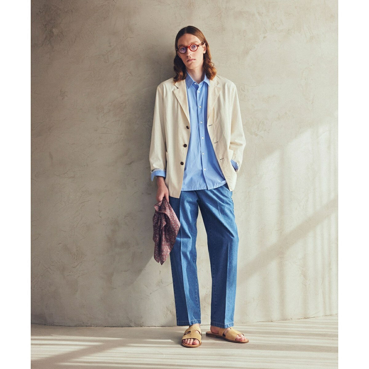 BATEAUX DE SHIPS: リラックス フィッシュマウス シャツ テーラードジャケット／シップス（SHIPS）